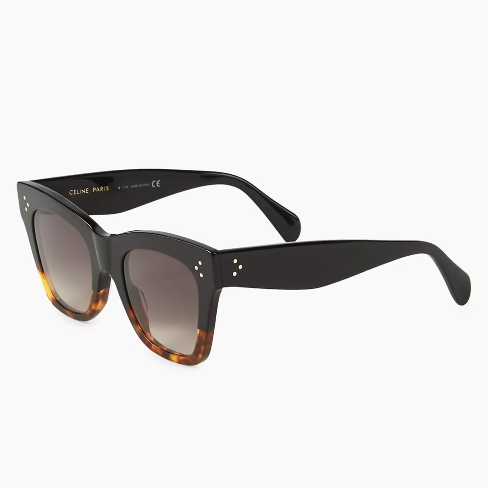 Celine Women's Black and Brown Sunglasses